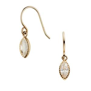 con affetto ピアス K10アメジストアメリカンピアス レディース