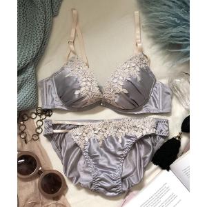 下着女性 上下セット ボタニカルケミカルサテン ブラ ショーツセット Zozotown 通販 Paypayモール
