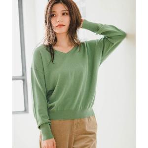 ニット セーター シルクMIX 2WAYニットプルオーバー レディース