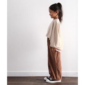 パンツ キッズ 無地ワイドパンツ(フルレングス)