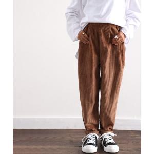 パンツ キッズ 無地テーパードパンツ(フルレングス)