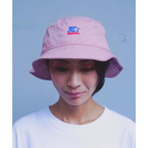 帽子 ハット ロゴ刺繍ツイルバケットハット