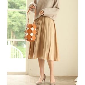 スカート ウエストゴムプリーツスカート レディース