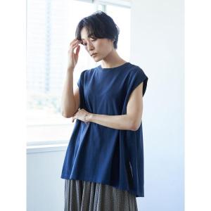 ニット バックドレープフレンチスリーブニットプルオーバー　＊