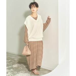 ニット オーバーサイズVネックニットベスト