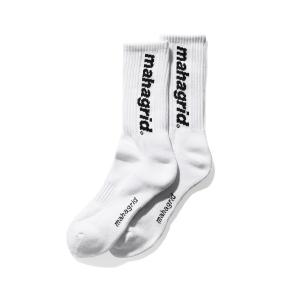 靴下 「mahagrid/マハグリッド」BASIC LOGO SOCKS/ベーシックロゴソックス レディース メンズ
