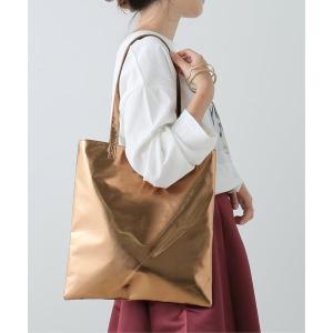 トートバッグ バッグ 刺繍入りメタリックトート