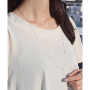 ネックレス 「CLAIRE」「K10」フィガロチェーンロングネックレス レディース