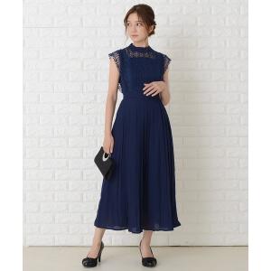Rire fete（リルフェテ） ノットデザインレースパンツスーツ(Dark Navy