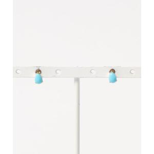 【con affetto 】 K10デザインピアス　メッシュ　K10YG con affetto ピアス K10ピンクトルマリンピアス レディース : ZOZOTOWN