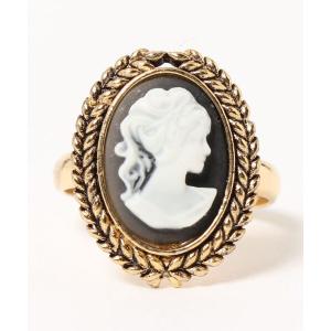 指輪 カメオ風リング