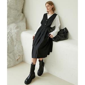 ワンピース ノースリーブ プリーツワンピース FQ20L008「Fano Studios」