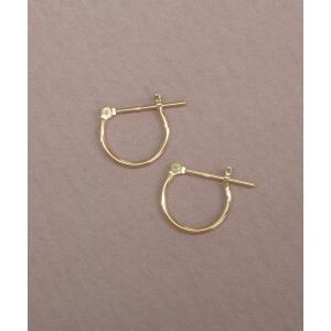 ピアス K10　フープピアス　ゴールド　直径10×10mm レディース