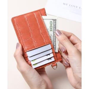 カードケース マッドクロコ カード財布キーリング付き