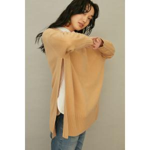 ニット Ray BEAMS / サイドスリット ビッグ プルオーバー