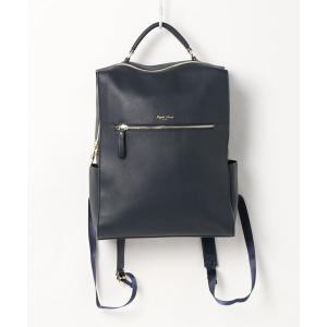 デイバック リュック Legato Largo レガートラルゴ フルグレインフェイクレザー PC収納リュック LG-E1312Z レディース