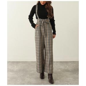 パンツ サス付きチェックパンツ