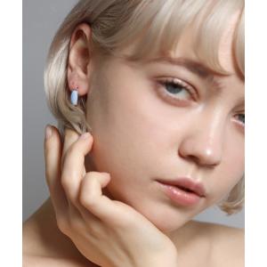 キュイキュイ　カラーストーン スクエア カボション フック ピアス K10YG cui-cui / キュイキュイ / ジュエリー＆アクセサリー / カラーストーン