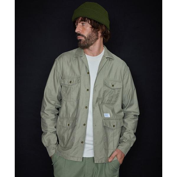 シャツ GORDON MILLER（ゴードンミラー）  C/R バックサテン Military ジャ...