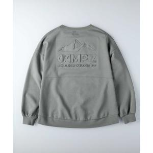 トレーナー スウェット 「CAMP7」エンボスビッククルーネックスウェット レディース