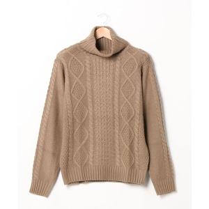 ニット セーター ケーブルタートルネックニット レディース メンズ