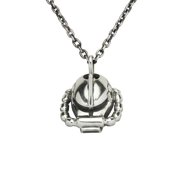 ネックレス 機動戦士ガンダム シャア専用 ザク フェイス ネックレス シルバー925 メンズ レディ...