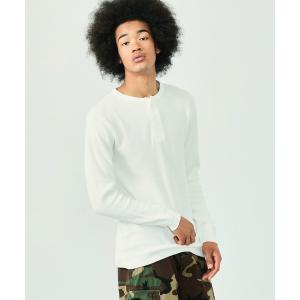 tシャツ Tシャツ ヘンリーネック サーマルTシャツ 長袖