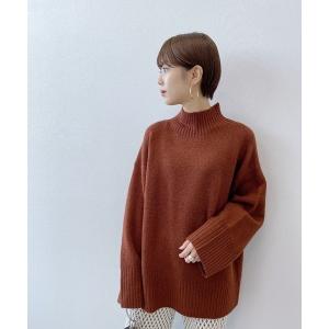 ニット 5Gフトリブシームレスハイネックプルオーバー/898129