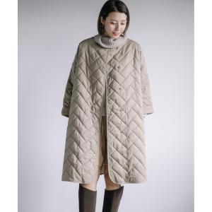 【WEB限定】NEW軽量ライナーキルト・100丈・Aライン・ノーカラーコート
