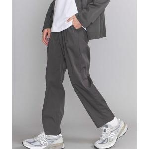 パンツ BY PE タイプライター ノープリーツ ワイド テーパードパンツ 【セットアップ対応】