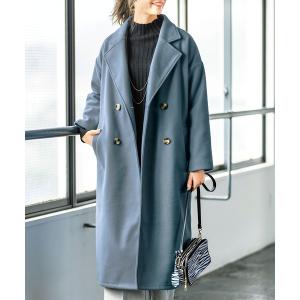 チェスターコート レディース 冬 大きいサイズ 無地 ミドル丈 襟付き
