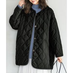 ジャケット ミリタリージャケット ビッグシルエットキルトコート