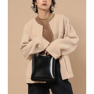 リバーシブルコーデュロイボアショートコート(2wayノーカラーコート、ボアジャケット、ボアアウター)