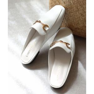 【美品】現行品 デミルクスビームス レザーミュール Demi-Luxe BEAMS（デミルクス ビームス）レザーミュール .M（シューズ