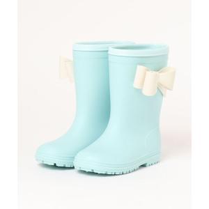レインシューズ サイドリボンレインブーツ
