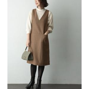 ワンピース ジャンパースカート ツイードジャンパーワンピース