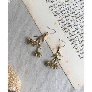 ピアス ダイモンジ草のピアス＊ レディース