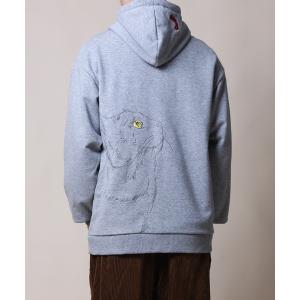 パーカー 「HOOK -original-」「2021SS」数量限定！ 激カワオリジナル 猫と蝶々刺繍 パーカー