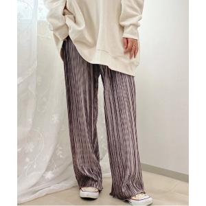 パンツ ベロアプリーツパンツ