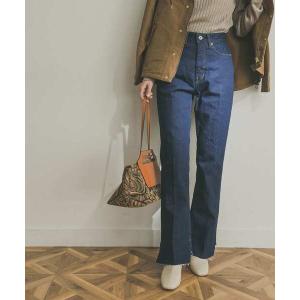 ジーンズ デニム デニムパンツ セミフレアデニムパンツ レディース