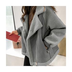 コート ムートンコート フェイクムートンボアライダースジャケット レディース