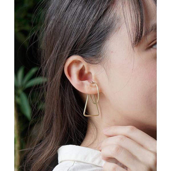 レディース infini double ear cuff 003 gold / イヤーカフ 片耳