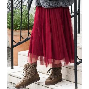 ブーツ MINNETONKA (ミネトンカ) / レースアップボアミドルブーツ（18M05）