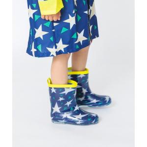 レインシューズ スター柄レインブーツ