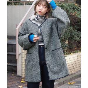 コート アウター 「お気に入り登録者数9万人突破!/2023AW新色登場」パイピングコート レディース