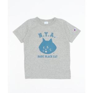tシャツ Tシャツ にゃーとチャンピオンのキッズロゴＴ