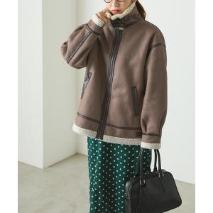 コート ムートンコート オーバーサイズ フェイクムートン