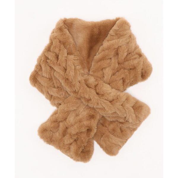 マフラー ストール エコファー差し込みマフラー レディース