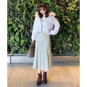 ダウン ダウンジャケット ファー付ショートファイバーダウン