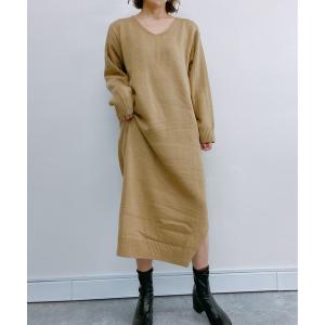 ワンピース Vネックロングニットワンピース【ZOZO限定アイテム】